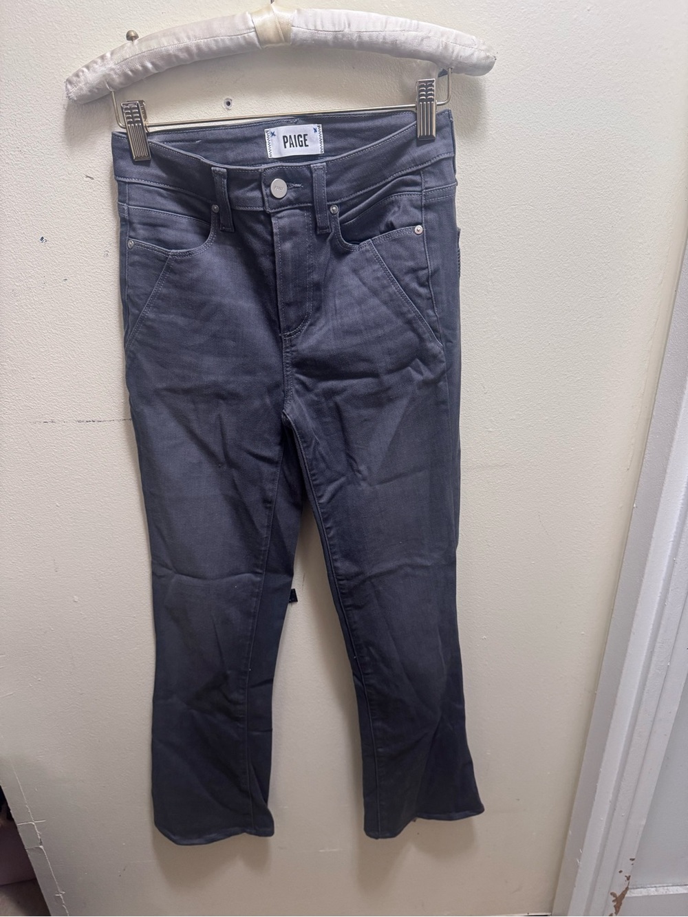 PAIGE Dark Gray high rise Laurel canyon Jeans size 25